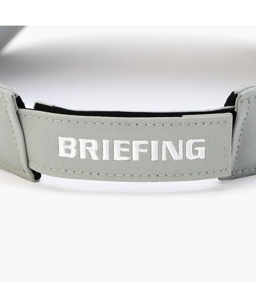 BRIEFING（ブリーフィング）の「【BRIEFING GOLF／ブリーフィングゴルフ】 LA MS TRIANGLE LOGO VISOR（サンバイザー・メンズ・ホワイト/ブラック/ブルー/グレー・FREE）」の15枚目の写真