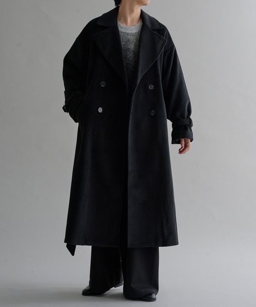 epnok（エプノック）の「2WAYダブルチェスターコート（チェスターコート・メンズ・チャコールグレー/ブラック・LARGE/SMALL/MEDIUM）」の8枚目の写真