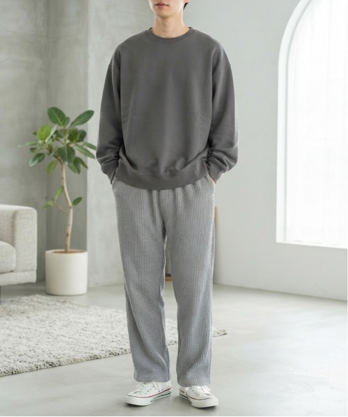 JEMORGAN(ジェーイーモーガン)の「【JEMORGAN / ジェーイーモーガン】ビッグワッフルロングパンツ/ ワイドシルエット ワッフルパンツ ユニセックス(スウェットパンツ・メンズ・ブラック/杢グレー/ネイビー/オートミール/ブラウン・LARGE/MEDIUM/X-LARGE)」の17枚目の写真
