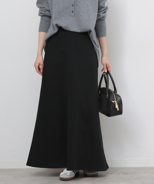 JOURNAL STANDARD relume（ジャーナルスタンダード　レリューム）の「《追加 / 新色》CTダンボールフレアスカート（スカート・レディース・ブラウン/ブラック/グレー・FREE）」の2枚目の写真