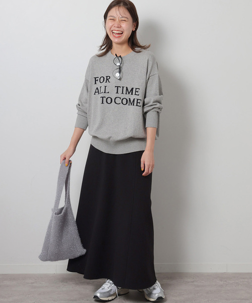 JOURNAL STANDARD relume（ジャーナルスタンダード　レリューム）の「《追加 / 新色》CTダンボールフレアスカート（スカート・レディース・ブラウン/ブラック/グレー・FREE）」の16枚目の写真