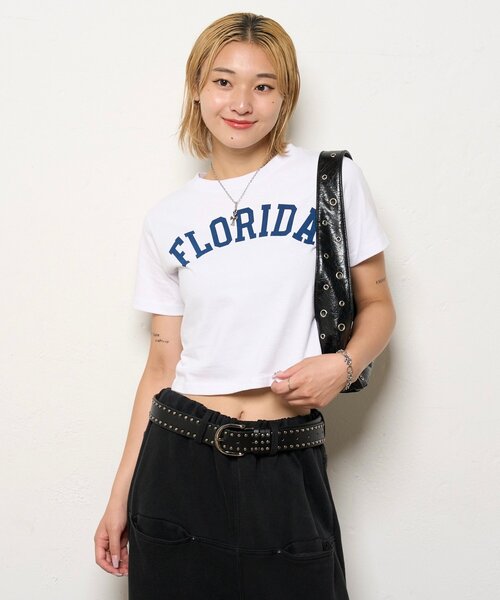 WHO'S WHO gallery（フーズフーギャラリー）の「KOOKYN CITYロゴTEE（Tシャツ/カットソー・レディース・ネイビー/ホワイト/グレー・X-SMALL）」の6枚目の写真