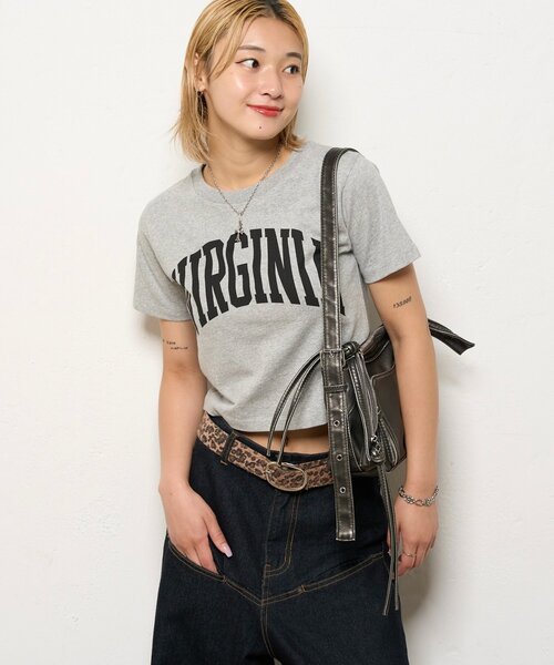 WHO'S WHO gallery（フーズフーギャラリー）の「KOOKYN CITYロゴTEE（Tシャツ/カットソー・レディース・ネイビー/ホワイト/グレー・X-SMALL）」の10枚目の写真