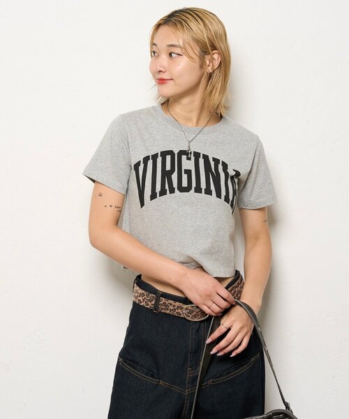 WHO'S WHO gallery（フーズフーギャラリー）の「KOOKYN CITYロゴTEE（Tシャツ/カットソー・レディース・ネイビー/ホワイト/グレー・X-SMALL）」の13枚目の写真