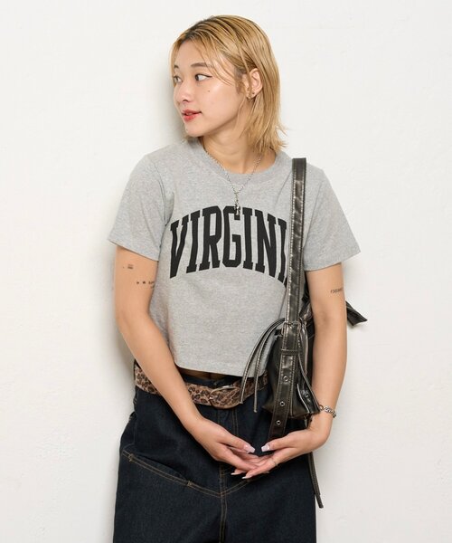 WHO'S WHO gallery（フーズフーギャラリー）の「KOOKYN CITYロゴTEE（Tシャツ/カットソー・レディース・ネイビー/ホワイト/グレー・X-SMALL）」の14枚目の写真