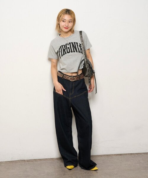 WHO'S WHO gallery（フーズフーギャラリー）の「KOOKYN CITYロゴTEE（Tシャツ/カットソー・レディース・ネイビー/ホワイト/グレー・X-SMALL）」の20枚目の写真