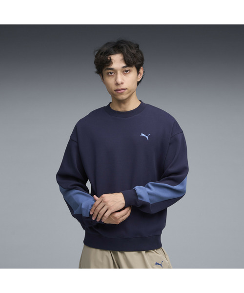 PUMA（プーマ）の「PUMA プーマ メンズ CORE HERITAGE クルー スウェット（スウェット・メンズ・ブラウン系その他/ブラック/ネイビー・LARGE/X-LARGE/XX-LARGE/MEDIUM/SMALL）」の3枚目の写真