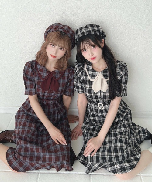 アンミール anmille シャツセットチェックキャミOP 店舗限定販売 アンミール An MILLE シャツセットチェックキャミOP アンミール