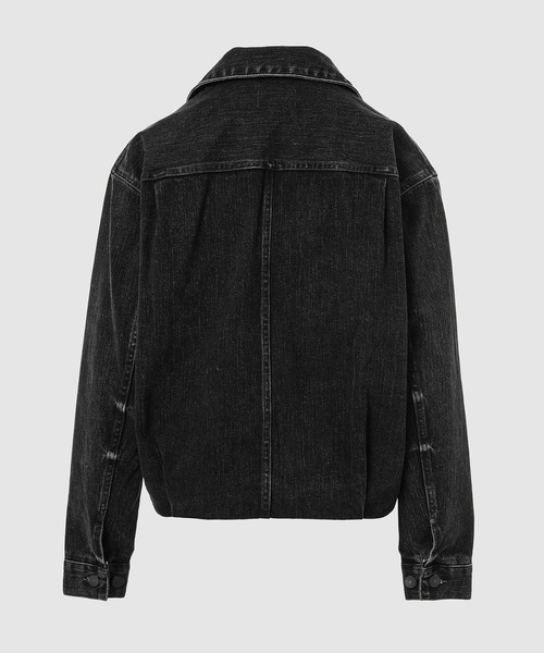 TANAKA（タナカ）の「THE JEAN JACKET（デニムジャケット・レディース・ブラック・26/27）」の5枚目の写真