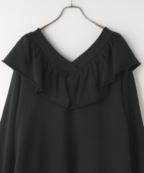 LOWRYS FARM（ローリーズファーム）の「ウラケフリルミニワンピース  589580（ワンピース・レディース・ブラウン/ライトグレー/ブラック/ピンク・FREE）」の6枚目の写真