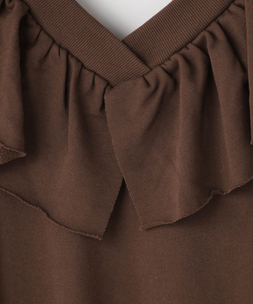 LOWRYS FARM（ローリーズファーム）の「ウラケフリルミニワンピース  589580（ワンピース・レディース・ブラウン/ライトグレー/ブラック/ピンク・FREE）」の13枚目の写真