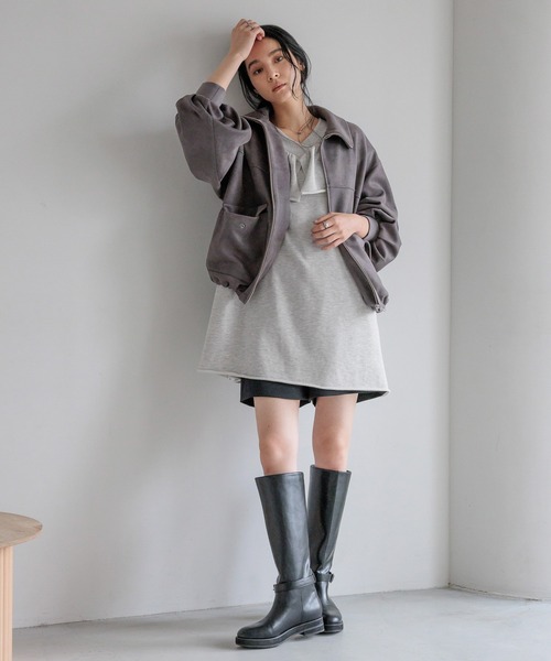 LOWRYS FARM（ローリーズファーム）の「ウラケフリルミニワンピース  589580（ワンピース・レディース・ブラウン/ライトグレー/ブラック/ピンク・FREE）」の18枚目の写真