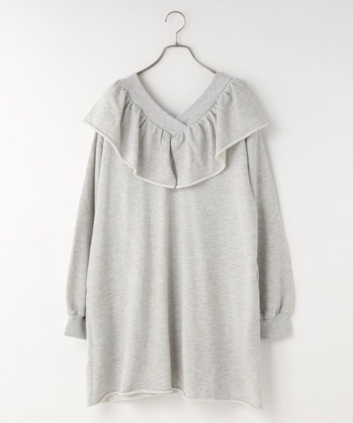 LOWRYS FARM（ローリーズファーム）の「ウラケフリルミニワンピース  589580（ワンピース・レディース・ブラウン/ライトグレー/ブラック/ピンク・FREE）」の22枚目の写真