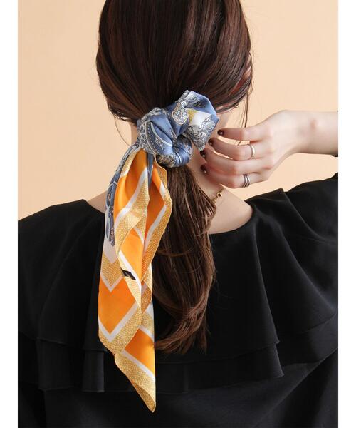 ehka sopo(エヘカソポ)の「ペイズリー柄スカーフ(ストール/ショール・レディース・ブルー・F)」の2枚目の写真