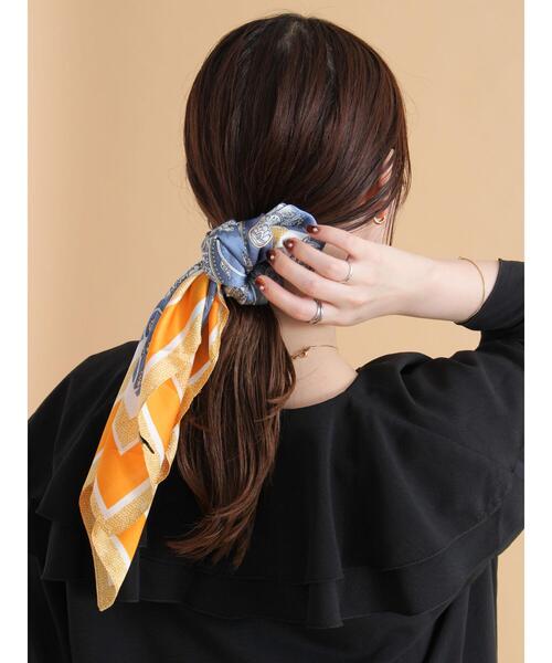 ehka sopo(エヘカソポ)の「ペイズリー柄スカーフ(ストール/ショール・レディース・ブルー・F)」の3枚目の写真