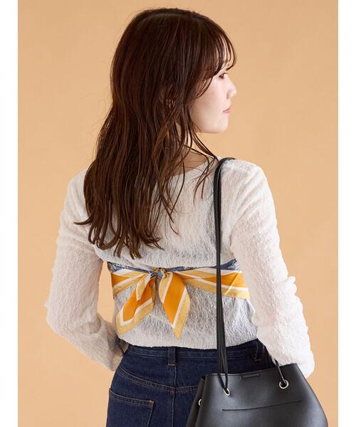 ehka sopo(エヘカソポ)の「ペイズリー柄スカーフ(ストール/ショール・レディース・ブルー・F)」の8枚目の写真