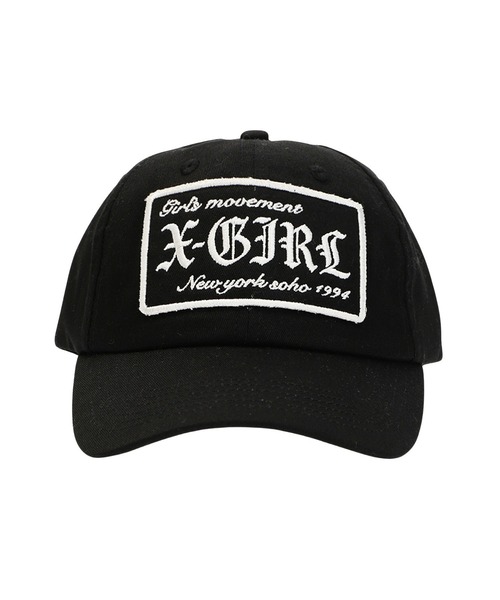 X-girl(エックスガール)の「LOGO PATCH 6PANEL CAP(キャップ・レディース・ブラック/カモフラージュ/パープル・ONE SIZE)」の19枚目の写真
