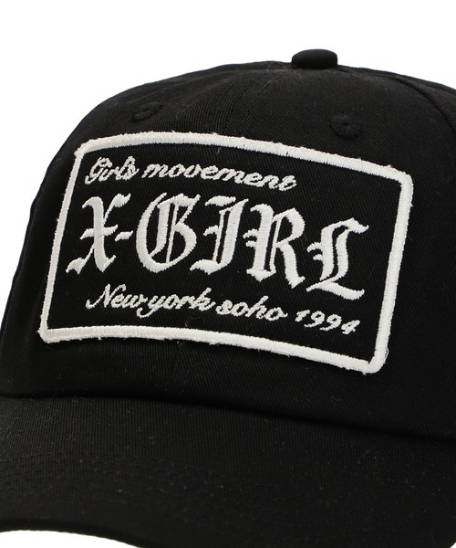 セール】LOGO PATCH 6PANEL CAP（キャップ）｜X-girl（エックスガール