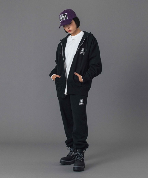 X-girl(エックスガール)の「LOGO PATCH 6PANEL CAP(キャップ・レディース・ブラック/カモフラージュ/パープル・ONE SIZE)」の15枚目の写真