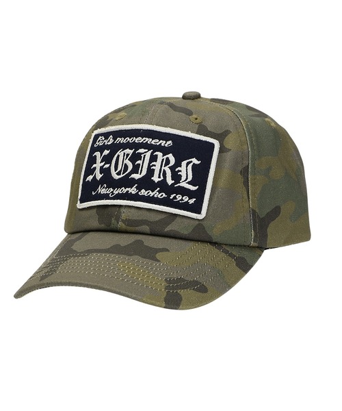 セール】LOGO PATCH 6PANEL CAP（キャップ）｜X-girl（エックスガール