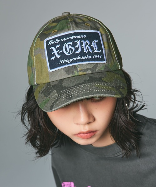 新品正規品【TFW49】キャップ　PATCH 6PANEL CAP セール】LOGO PATCH 6PANEL CAP（キャップ）｜X-girl（エックスガール