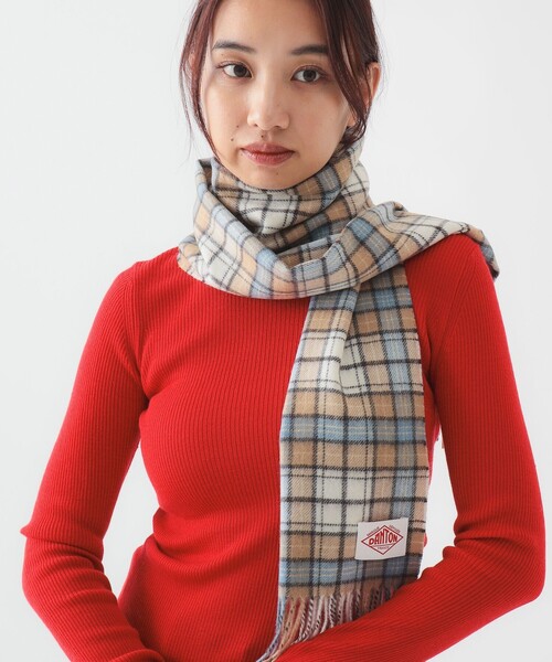 DANTON(ダントン)の「DANTON / ウール カシミヤ マフラー(マフラー・レディース・ブラック/ブラウン系その他/グレー・ONE SIZE)」の3枚目の写真