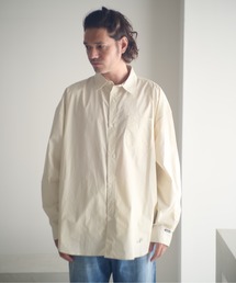ADAMPATEK/James Fabric typewriter shirt/ジェームスファブリック刺繍入りタイプライターシャツ