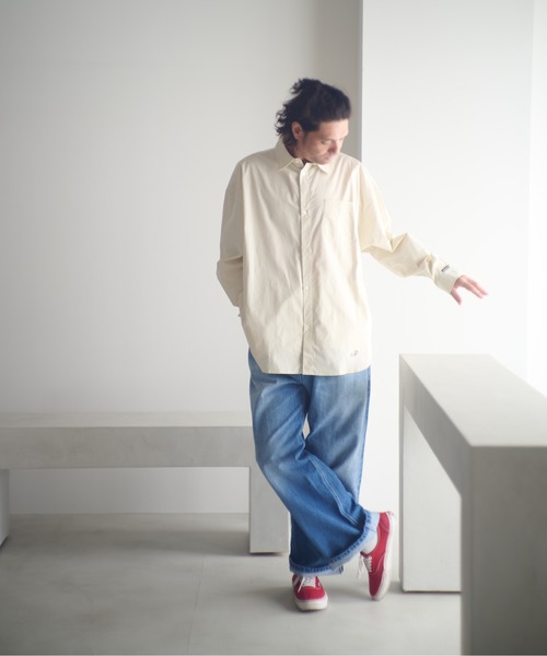 ADAM PATEK（アダムパテック）の「ADAMPATEK/James Fabric typewriter shirt/ジェームスファブリック刺繍入りタイプライターシャツ（シャツ/ブラウス・メンズ・ブラック/ホワイト/ベージュ・1/2）」の19枚目の写真