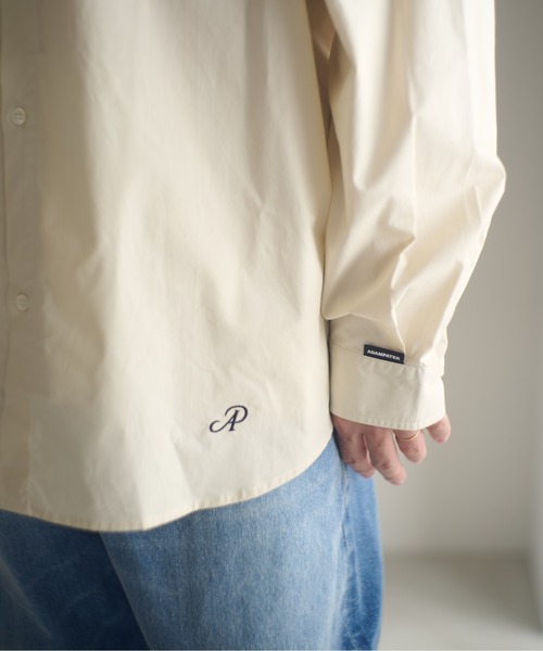 ADAM PATEK（アダムパテック）の「ADAMPATEK/James Fabric typewriter shirt/ジェームスファブリック刺繍入りタイプライターシャツ（シャツ/ブラウス・メンズ・ブラック/ホワイト/ベージュ・1/2）」の17枚目の写真