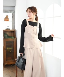 fifth | ペプラムビスチェ風オールインワン(つなぎ/オールインワン)