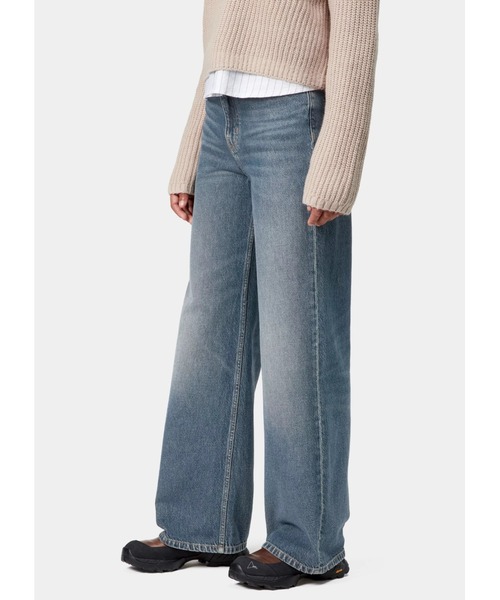 Carhartt WIP（カーハートダブリューアイピー）の「Carhartt WIP/カーハートダブリューアイピー W JANE PANT デニムパンツ I030497（デニムパンツ・レディース・ブラック/ライトインディゴブルー・24inch/25inch）」の5枚目の写真