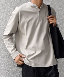 SHIPS any（シップス エニィ）の「SHIPS any:〈抗菌防臭 遮熱等〉マルチファンクション ヘンリーネック Tシャツ(ロンT)◇（Tシャツ/カットソー）」