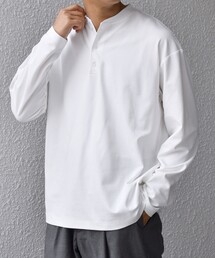 SHIPS any（シップス エニィ）の「SHIPS any:〈抗菌防臭/遮熱等〉マルチファンクション ヘンリーネック Tシャツ(ロンT)◇（Tシャツ/カットソー）」