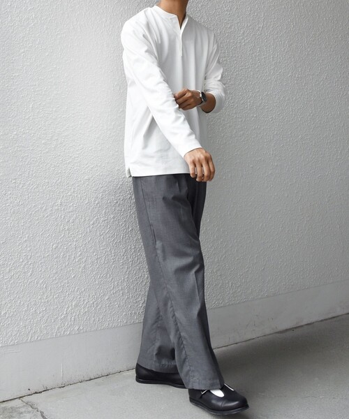 SHIPS any（シップス エニィ）の「SHIPS any:〈抗菌防臭/遮熱等〉マルチファンクション ヘンリーネック Tシャツ(ロンT)◇（Tシャツ/カットソー・メンズ・ブラック/ベージュ/ホワイト/ダークグレー・X-LARGE/LARGE/MEDIUM/SMALL）」の20枚目の写真