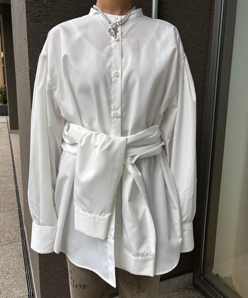 セール】DOUBLE LAYER DESIGN SHIRT（シャツ/ブラウス）｜Ameri