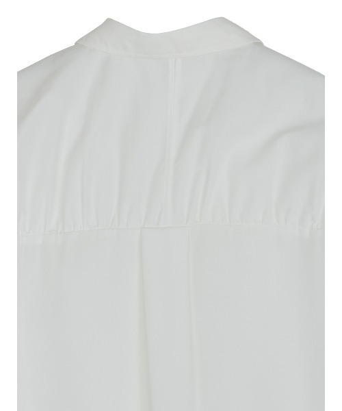 Ameri(アメリ)の「DOUBLE LAYER DESIGN SHIRT(シャツ/ブラウス・レディース・ホワイト/パープル/ストライプ・FREE)」の8枚目の写真