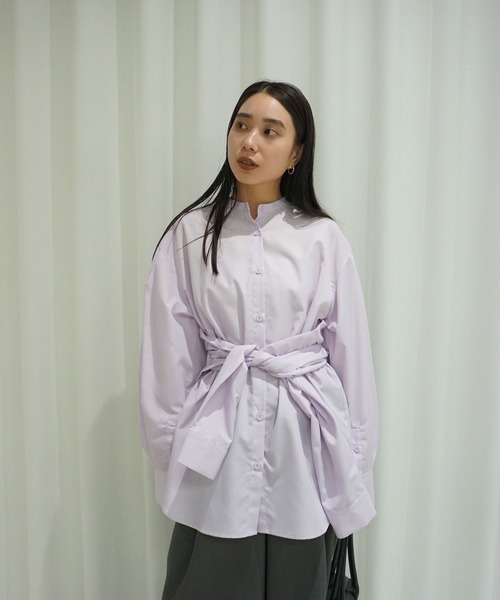 セール】DOUBLE LAYER DESIGN SHIRT（シャツ/ブラウス）｜Ameri