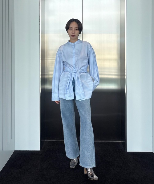 セール】DOUBLE LAYER DESIGN SHIRT（シャツ/ブラウス）｜Ameri