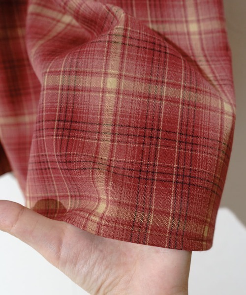 flower（フラワー）の「シックチェックワンピース（ワンピース・レディース・ブラウン/レッド・FREE）」の12枚目の写真