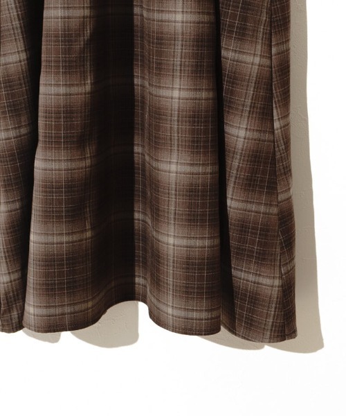 flower（フラワー）の「シックチェックワンピース（ワンピース・レディース・ブラウン/レッド・FREE）」の18枚目の写真