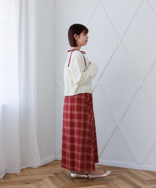 セール】シックチェックワンピース（ワンピース）｜flower（フラワー