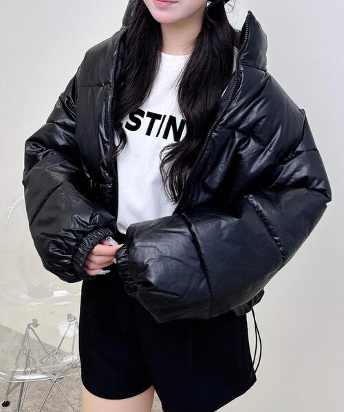 セール】フェイクレザーエコダウン（ダウンジャケット/コート）｜INGNI