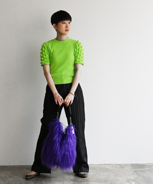 Magine(マージン)の「cheek チーク monster one shoulder/モンスター ワンショルダー(ショルダーバッグ・レディース・サックスブルー/ピンク/パープル/イエロー・FREE)」の10枚目の写真