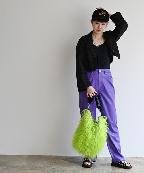 Magine(マージン)の「cheek チーク monster one shoulder/モンスター ワンショルダー(ショルダーバッグ・レディース・サックスブルー/ピンク/パープル/イエロー・FREE)」の7枚目の写真