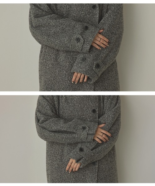 hunch（ハンチ）の「くるくるブークレ ミディアムコート（その他アウター・レディース・カーキブラウン/クリーム/杢グレー・FREE）」の13枚目の写真