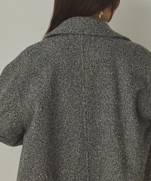 hunch（ハンチ）の「くるくるブークレ ミディアムコート（その他アウター・レディース・カーキブラウン/クリーム/杢グレー・FREE）」の14枚目の写真