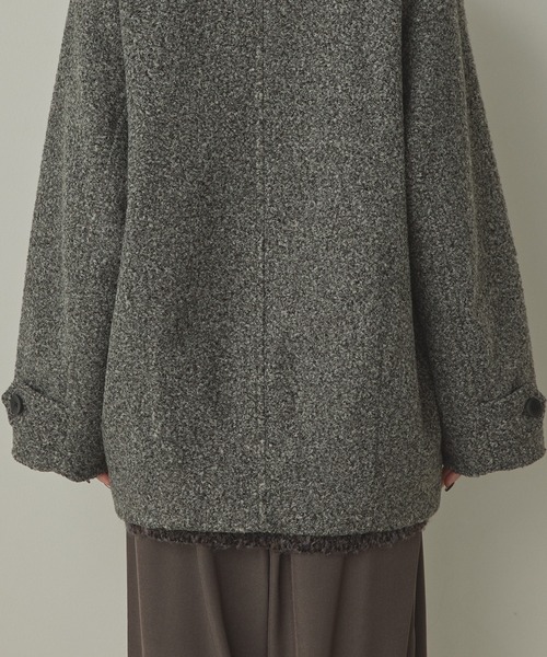 hunch（ハンチ）の「くるくるブークレ ミディアムコート（その他アウター・レディース・カーキブラウン/クリーム/杢グレー・FREE）」の15枚目の写真