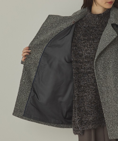 hunch（ハンチ）の「くるくるブークレ ミディアムコート（その他アウター・レディース・カーキブラウン/クリーム/杢グレー・FREE）」の16枚目の写真