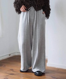 ベロアピンタックワイドパンツ