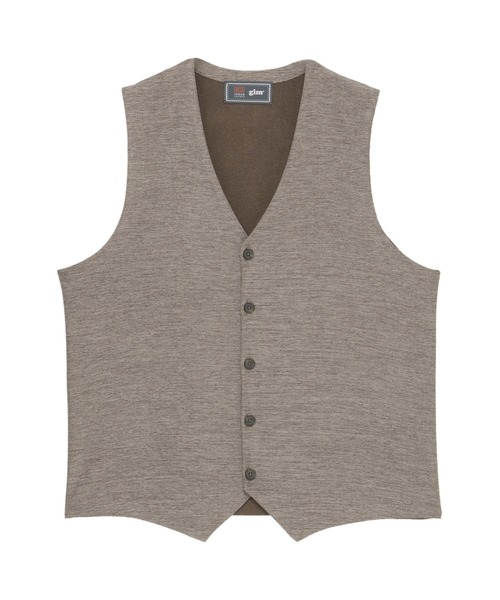 BRICK HOUSE by TOKYO SHIRT（ブリックハウス）の「【東京シャツ×gim(R) 】前身カットソー デニムライク ジレ（ベスト・メンズ・ブラウン/ブルー/ブラック・M/L/LL/XL）」の3枚目の写真